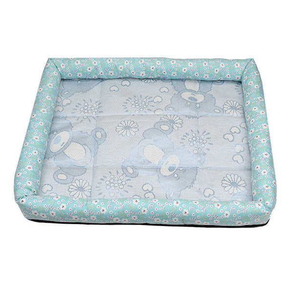 HKM-2740285 Cooling Summer Pet Ice Mat for Dogs and Cats - Breathable Square Bed in Various Colors