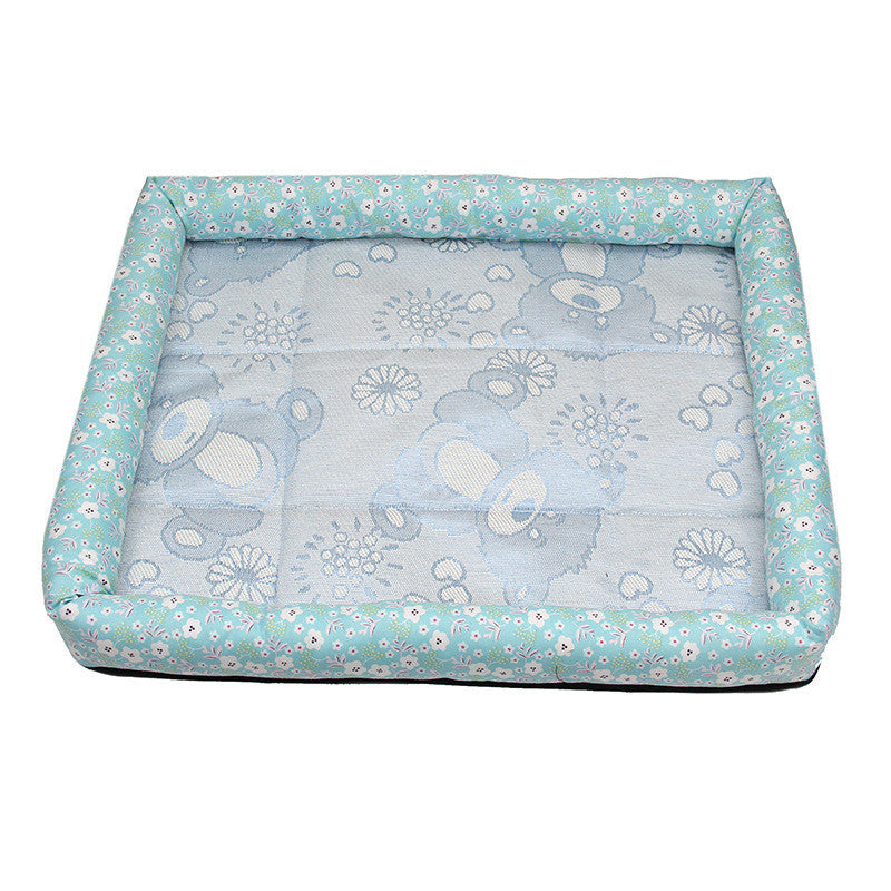 HKM-2740285 Cooling Summer Pet Ice Mat for Dogs and Cats - Breathable Square Bed in Various Colors