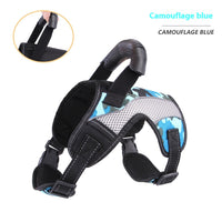 HKM-2741309 Breathable Anti-Pulling Pet Harness for Medium to Large Dogs - Red, Black, Camouflage Blue