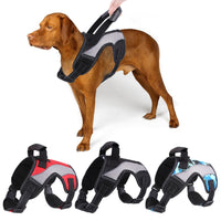 HKM-2741309 Breathable Anti-Pulling Pet Harness for Medium to Large Dogs - Red, Black, Camouflage Blue