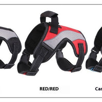 HKM-2741309 Breathable Anti-Pulling Pet Harness for Medium to Large Dogs - Red, Black, Camouflage Blue