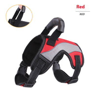 HKM-2741309 Breathable Anti-Pulling Pet Harness for Medium to Large Dogs - Red, Black, Camouflage Blue