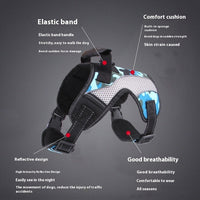 HKM-2741309 Breathable Anti-Pulling Pet Harness for Medium to Large Dogs - Red, Black, Camouflage Blue