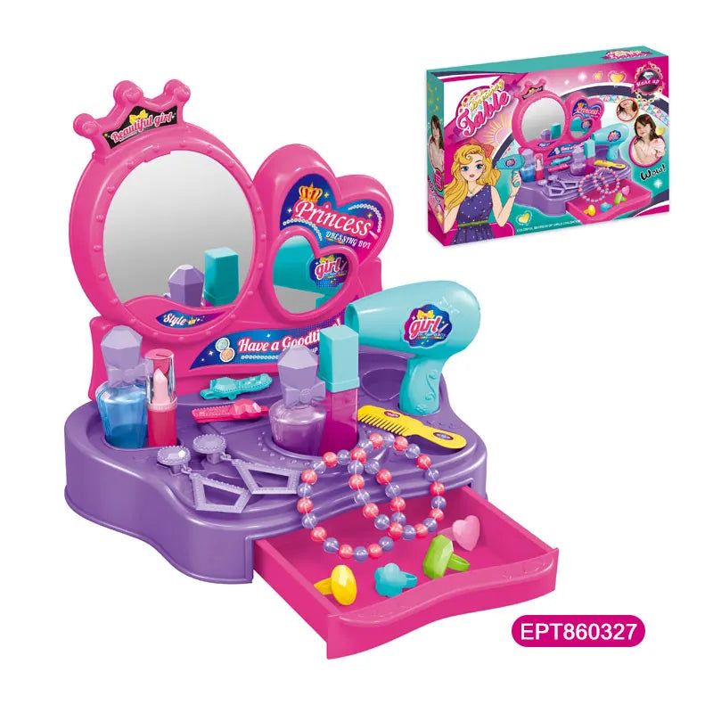 HKM-274131 Kids' Beauty Makeup Set for Pretend Play - Unisex Ages 5 to 7, Colorful Packing