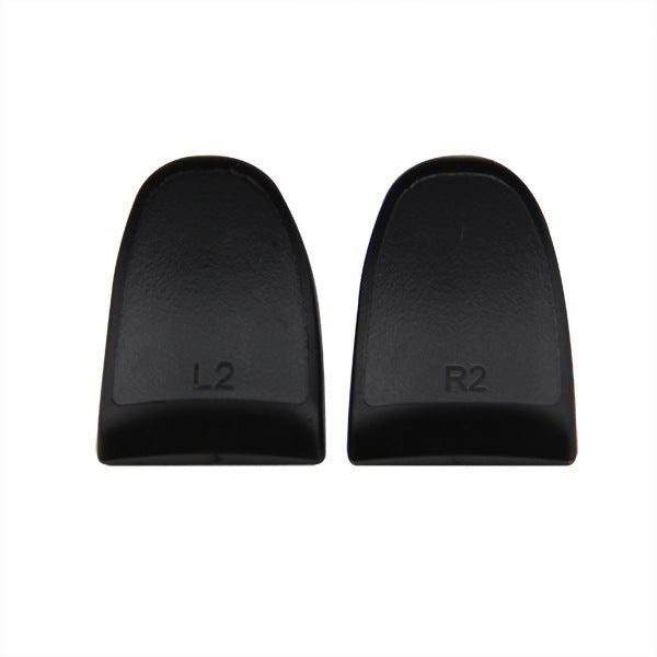 HKM-274131 PS4 L2 R2 Replacement Handle Buttons Set - Durable ABS + Rubber Material, Compatible with PS4 Game Controllers