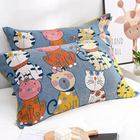 HKM-274259 Large Pure Cotton Pillowcase - Modern Simplicity Design, 48cm x 74cm, Blue Color