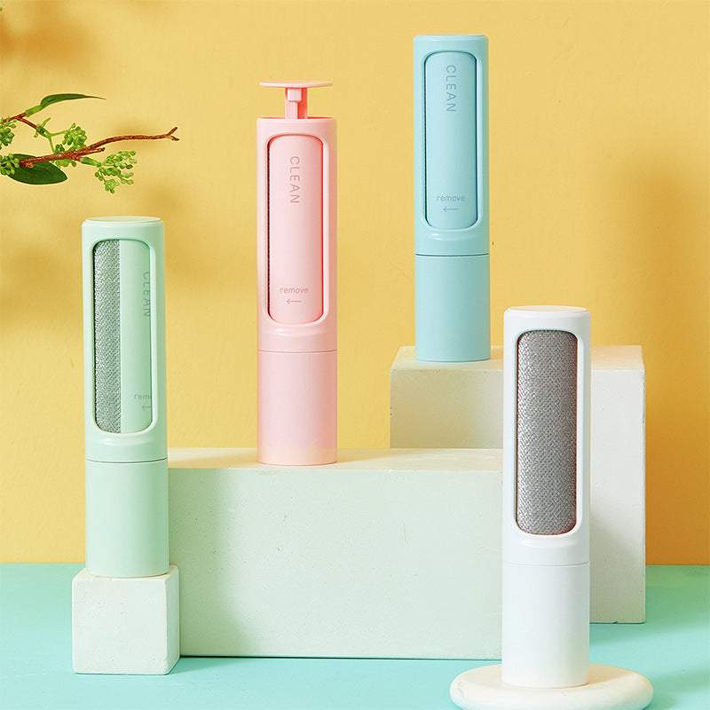 HKM-274387 Portable Reusable Pet Hair Remover Brush with Self-Cleaning Feature for Easy Fur and Dust Removal