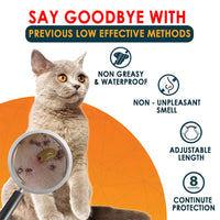 HKM-2743997 Essential Oil Flea Control Collar for Cats - Adjustable, 38cm, Multiple Colors Available