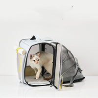 HKM-2744253 Expandable Travel Backpack for Pets - Portable Space Capsule with Breathable Design