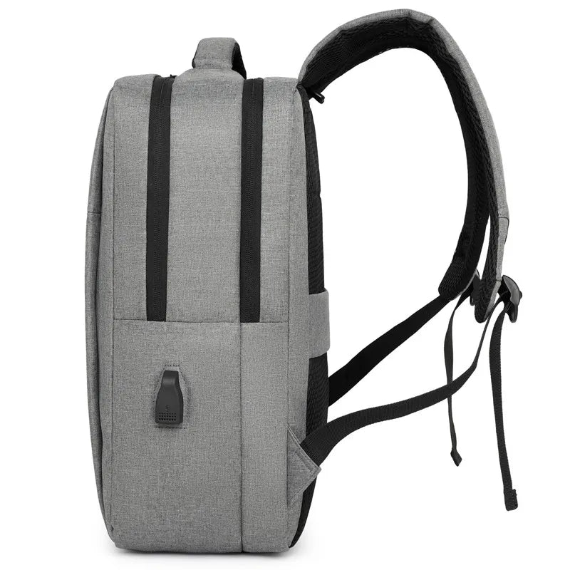 HKM-274515 Business Large Capacity USB Charging Waterproof Laptop Backpack for Computer and Accessories