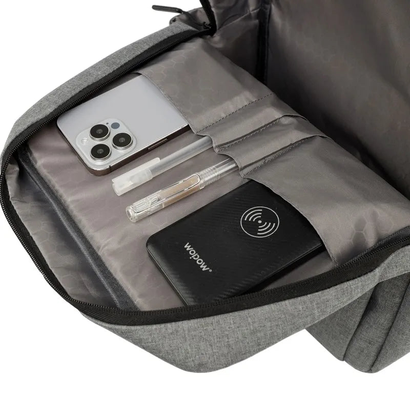 HKM-274515 Business Large Capacity USB Charging Waterproof Laptop Backpack for Computer and Accessories