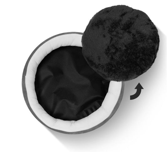 HKM-2746045 Cozy Round Pet Nest Cushion for Dogs and Cats - Three Size Options Available