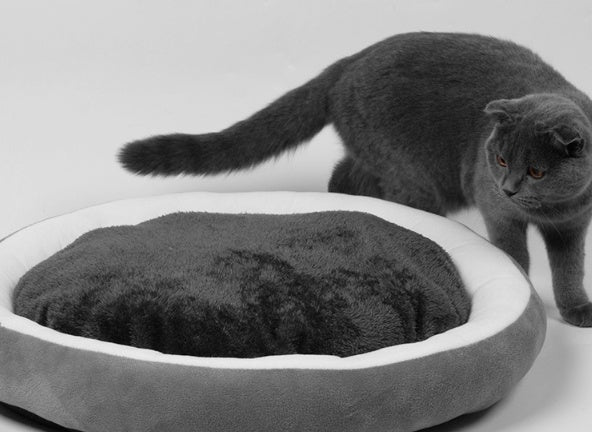 HKM-2746045 Cozy Round Pet Nest Cushion for Dogs and Cats - Three Size Options Available