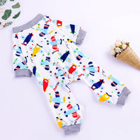 HKM-2746429 Comfortable Cotton Pajamas for Pets with Fun Prints - Multiple Designs and Sizes Available