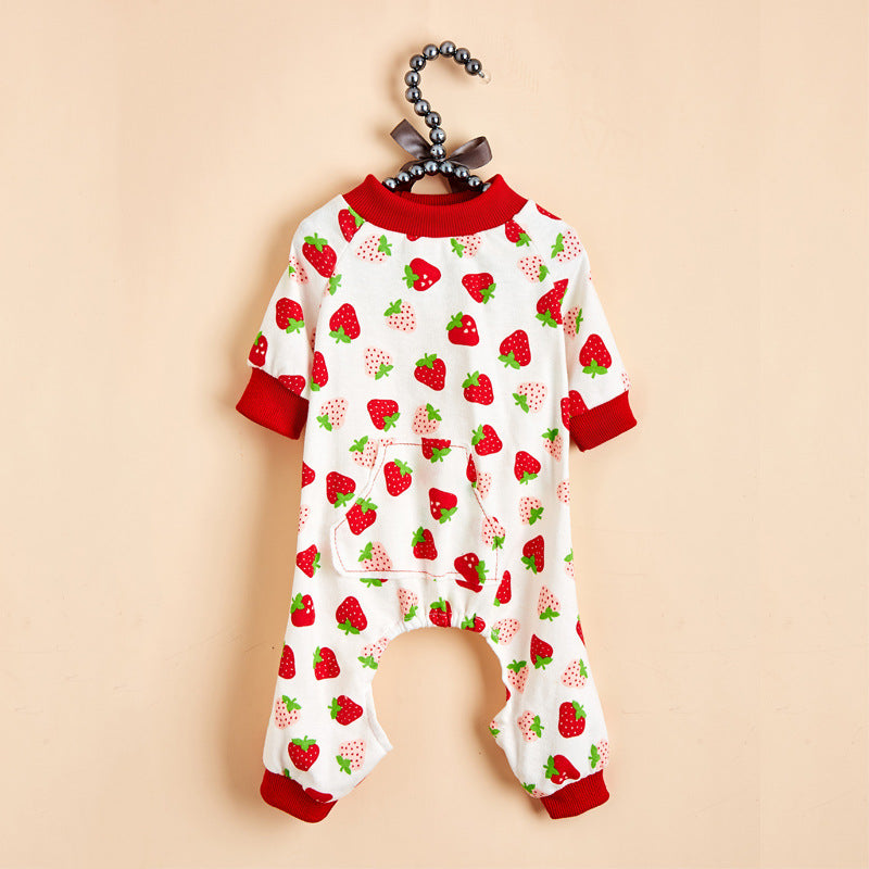 HKM-2746429 Comfortable Cotton Pajamas for Pets with Fun Prints - Multiple Designs and Sizes Available