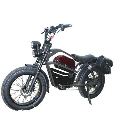 HKM-274771 48V 1500W Off-Road Fat Tire Electric Bike with 18Ah Removable Battery and Hydraulic Disc Brakes