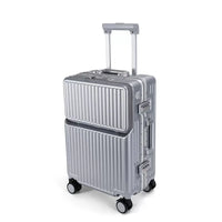HKM-274835 Lightweight Unisex Retractable Spinner Luggage with Durable Aluminium Frame and TSA Lock for Travel