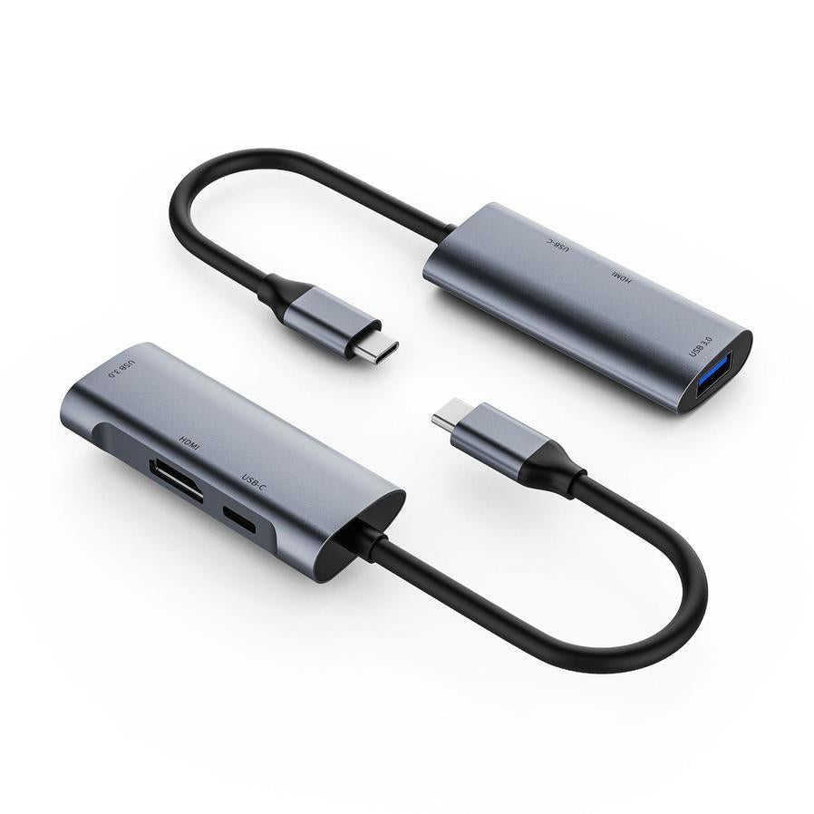 HKM-274835 Type-C 3-in-1 HDMI PD USB Expansion Dock for Seamless Connectivity