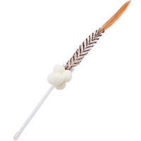 HKM-2748605 Feathered Cat Play Wand in Light and Dark Colors