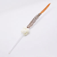 HKM-2748605 Feathered Cat Play Wand in Light and Dark Colors
