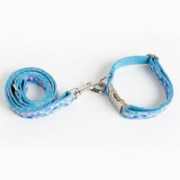 HKM-2751549 Mermaid Pattern Dog Collar and Leash Set - Multiple Sizes Available