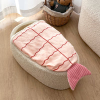 HKM-2751805 Cozy Removable Pet Nest Dog Mattress - Sushi Design for All Seasons