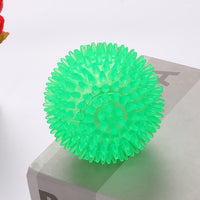 HKM-2752573 Spiky Sounding Dog Toy Ball - Durable TPR Material in Red, Green, and Blue