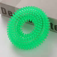 HKM-2752573 Spiky Sounding Dog Toy Ball - Durable TPR Material in Red, Green, and Blue