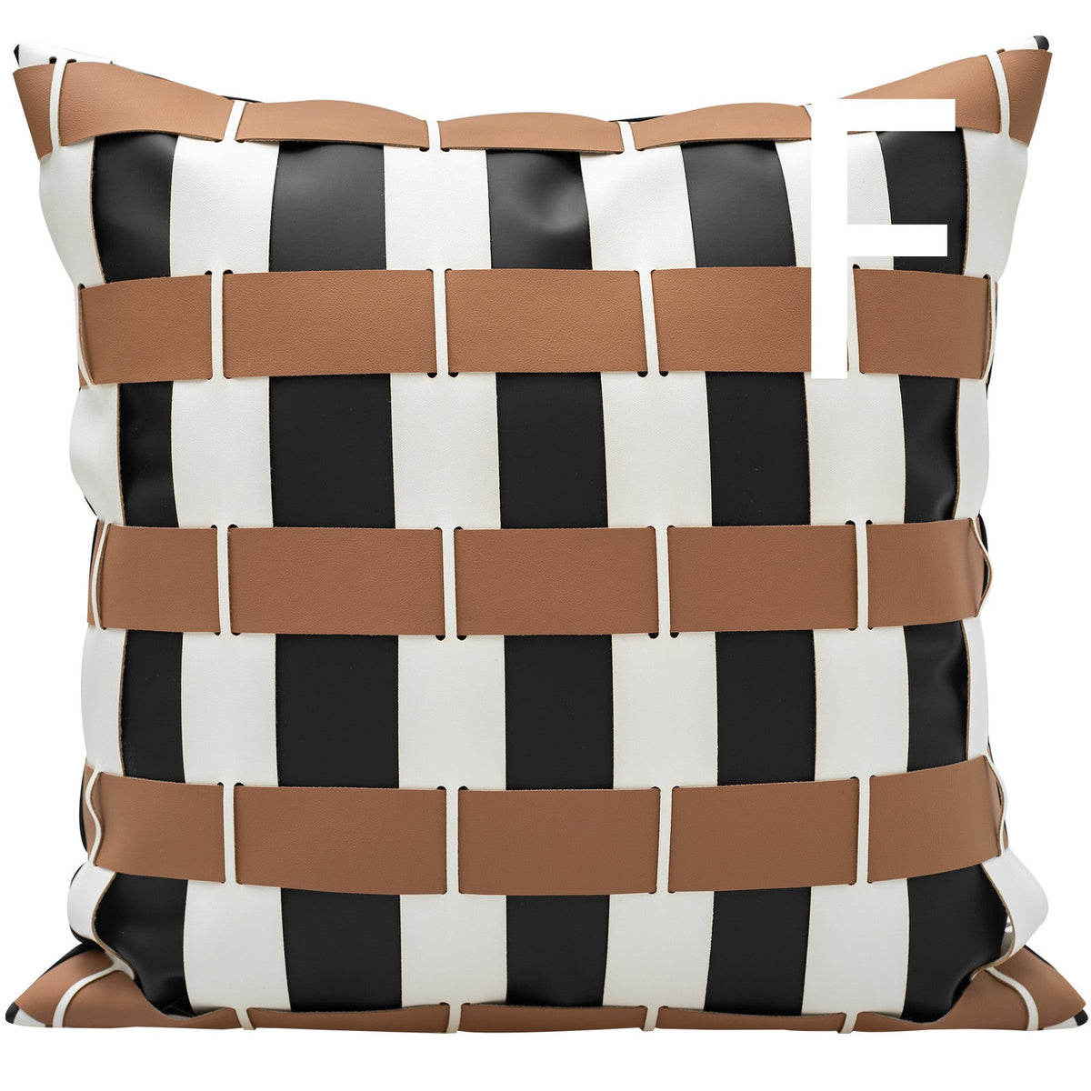 HKM-275283 Cushion Collection: Stylish Lumbar and Square Pillows in Leather, Velvet, and Flannel