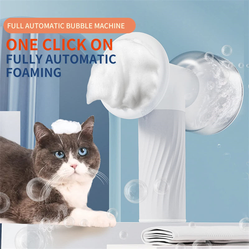 HKM-2753341 Automatic Foaming Silicone Pet Bath Brush with Soap Dispenser for Dogs and Cats
