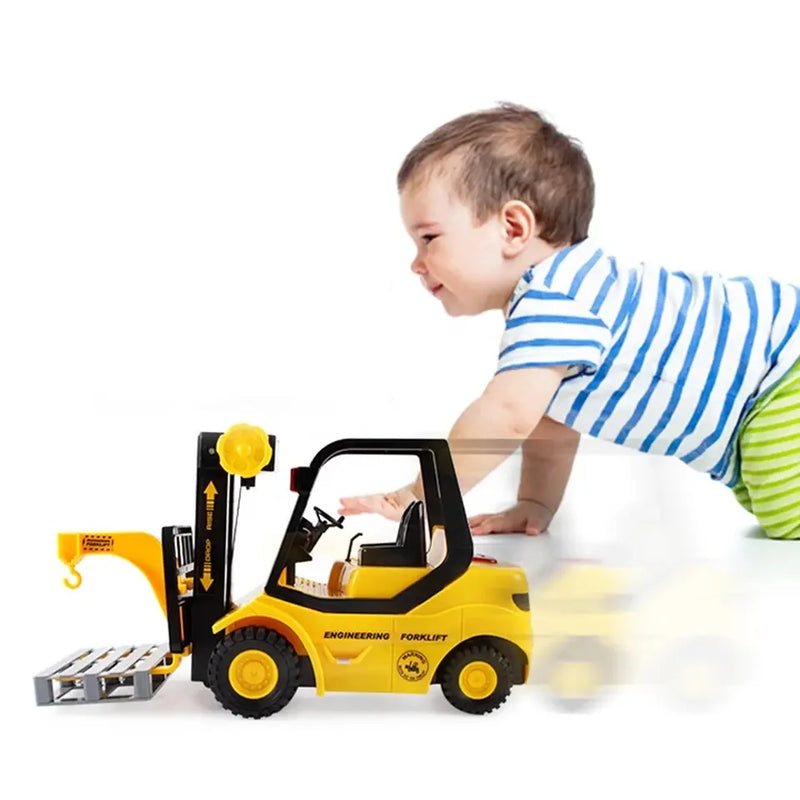 HKM-275411 1/14 Remote Control Forklift Truck Toy with Light for Kids Ages 5-13