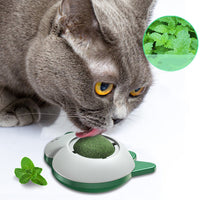HKM-2755005 Catnip Spinning Ball Toy for Dental Care and Teeth Cleaning - 61mm x 65mm