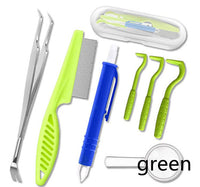 HKM-2755389 Pet Lice, Flea, and Tick Remover Tool - Available in Multiple Pack Combinations