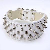HKM-2755517 Stylish Rivet PU Pet Collar for Large Dogs ¨C Adjustable Sizes Available