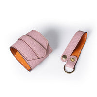 HKM-275667 Leather Earphone Bag with Anti-Lost Rope, Compatible with Apple AirPods, Multiple Colors Available