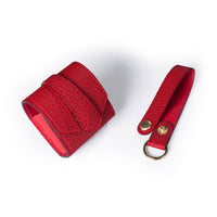 HKM-275667 Leather Earphone Bag with Anti-Lost Rope, Compatible with Apple AirPods, Multiple Colors Available