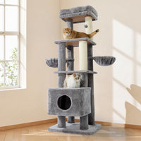 HKM-2758973 Large Cat Tree with Heavy-Duty Scratch Post and Washable Perch for Medium to Large Cats