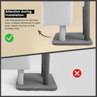 HKM-2758973 Large Cat Tree with Heavy-Duty Scratch Post and Washable Perch for Medium to Large Cats