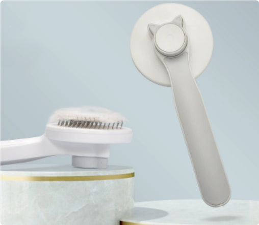 HKM-2759101 Cat Grooming Comb for Efficient Shedding Control and Tangle Removal