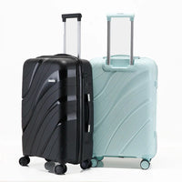 HKM-275987 Waterproof Lightweight 3-Piece Rolling Luggage Set in 20, 24, and 28 Inch Sizes