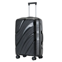 HKM-275987 Waterproof Lightweight 3-Piece Rolling Luggage Set in 20, 24, and 28 Inch Sizes