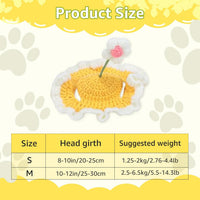 HKM-2760765 Knit Cat and Dog Hats with Cute Cartoon Design for Small Pets - Warm Costume Accessories