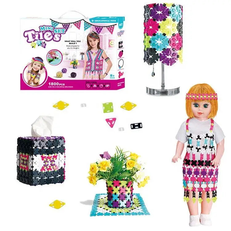HKM-276179 Creative DIY Building Blocks Construction Puzzle for Kids - Age 5 and Up, Educational Playhouse Assembly Set