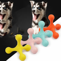 HKM-276243 Durable Molar Dog Toy for Teeth and Fresh Breath - Blue, Pink, Red, Yellow