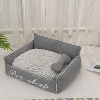 HKM-2763325 Removable and Washable Pet Nest for All Seasons - Available in Avocado Green, Blue, and Gray
