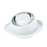 HKM-2763453 Wide Mouth Ceramic Pet Bowl with Neck Protection in Various Colors