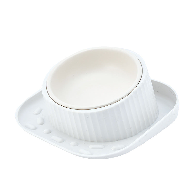 HKM-2763453 Wide Mouth Ceramic Pet Bowl with Neck Protection in Various Colors