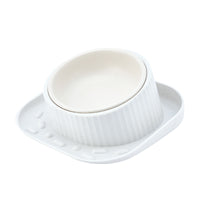 HKM-2763453 Wide Mouth Ceramic Pet Bowl with Neck Protection in Various Colors