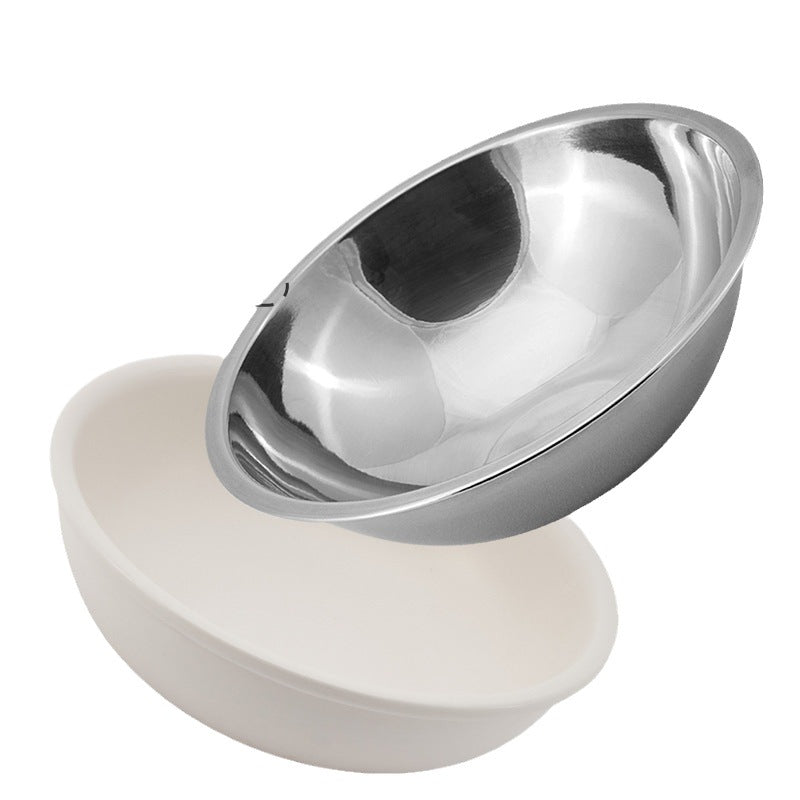 HKM-2763453 Wide Mouth Ceramic Pet Bowl with Neck Protection in Various Colors
