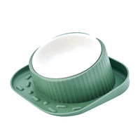 HKM-2763453 Wide Mouth Ceramic Pet Bowl with Neck Protection in Various Colors